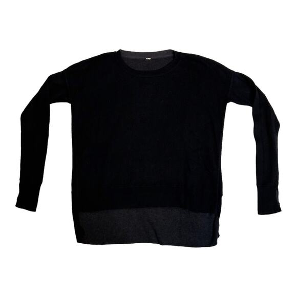 Lululemon Pure Balance Reversable Sweater Black/Soot Light 4 - Picture 8 of 13